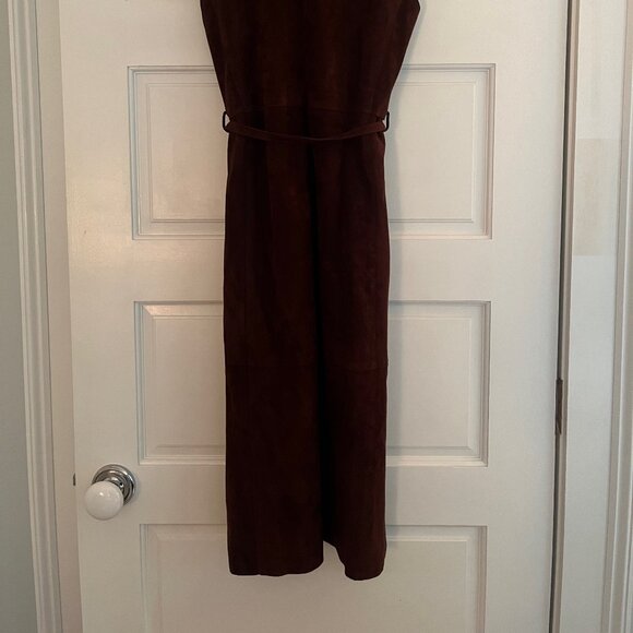 Vince 100% Lamb leather Suede Dress - 4 - Picture 14 of 15